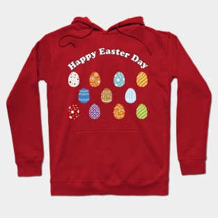 Cute Colorful Easter Egg Hunt Happy Easter Day Hoodie